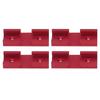 4PCS T Track Intersection Parts Aluminum Alloy Woodworking Cross Track Connector for Carpenter
