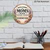 2D Flat - 1pc Round Aluminum Hanging Sign, Vintage Plaque about "Welcome to Mom'S Exclusive Space", Warm Family Gathering Decorative Sign, Suitable
