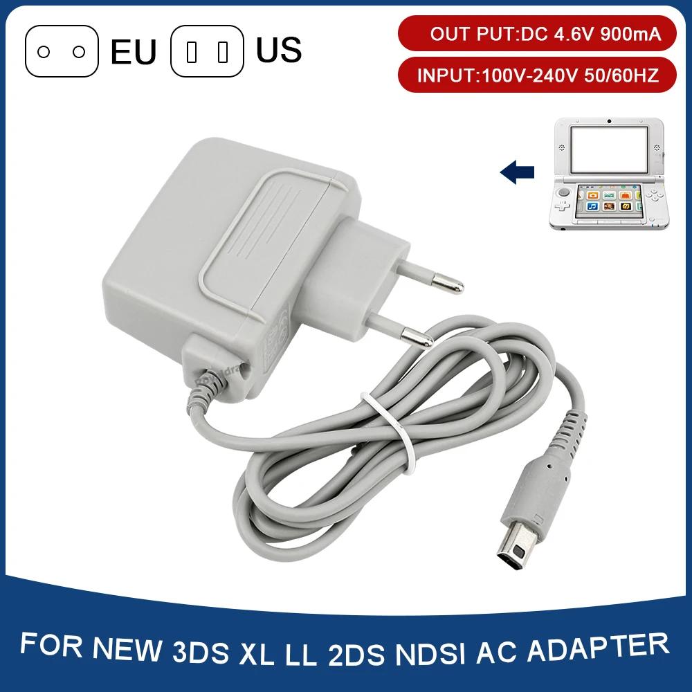 EU US Plug 100-240V Home Travel Wall Power Supply AC Adapter Charger for NEW 3DS XL/2DS XL/3DS XL LL/3DS/2DS/NDSI/NDSI XL