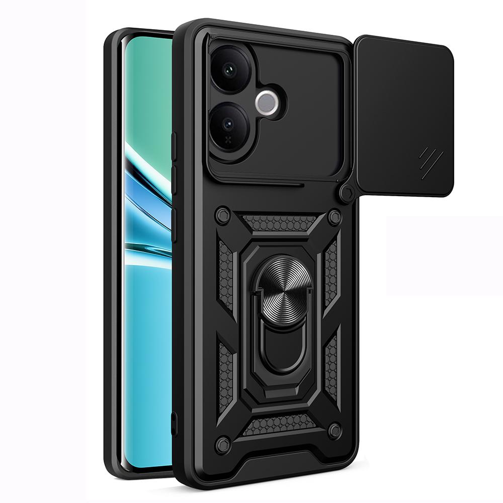 Armor Funda for VIVO V60 Lite Case Cover Slide Camera Protection Ring Holder Stand Shockproof Back Capa Funda