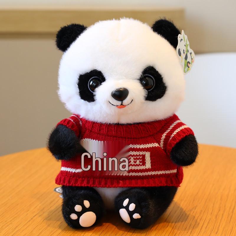 Adorable Giant Panda Plush Toy - Realistic Stuffed Animal for Kids