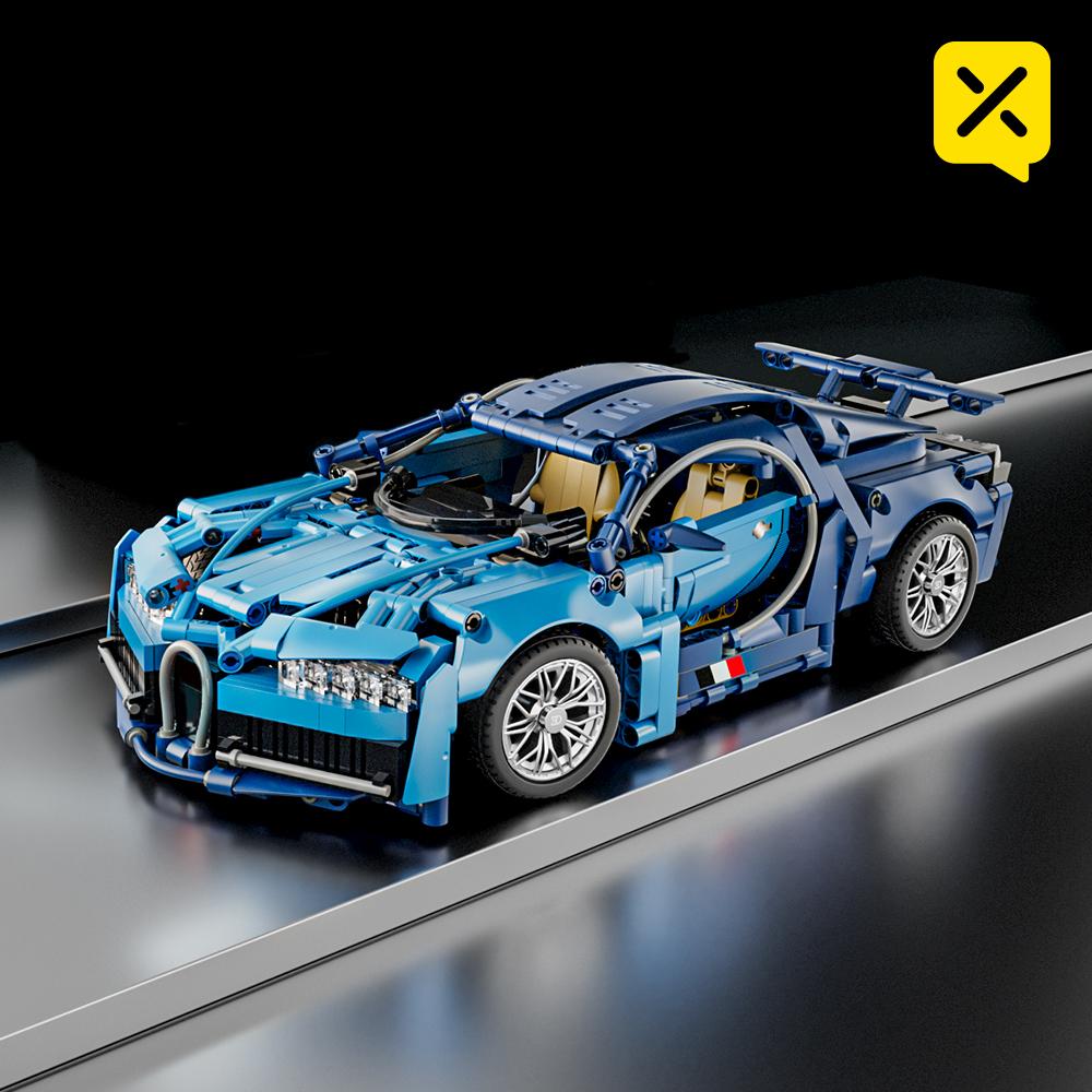 Technisches Rennsportauto 1280PCS Modellbausteine Stadt Mechanisches Geschwindigkeitsfahrzeug Supersportwagen Ziegel Puzzle Spielzeug Kinder Erwachsene Geschenk