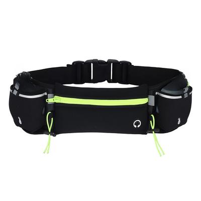 Hydration Running Belt with Multiple Pockets Holder Adjustable Strap Exercise Waist Pouch for Men and Women