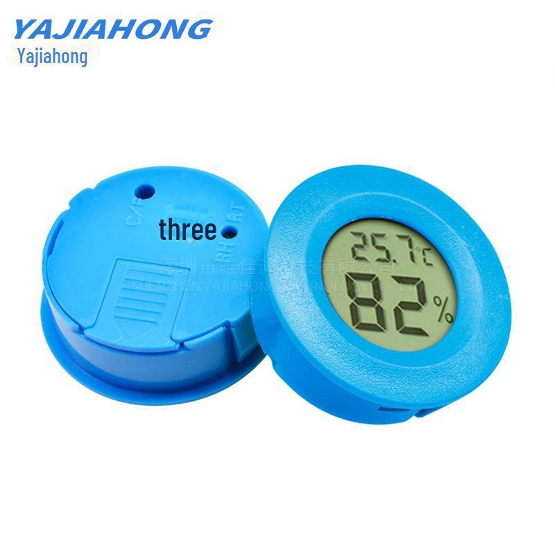 Acrylic Reptile Thermometer & Hygrometer Box - Round Embedded Design