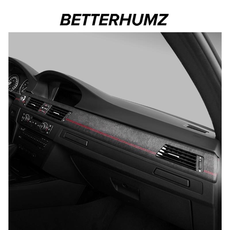 Betterhumz For BMW E90 Serie 3 Made of Alcantara Center Console Dashboard Panel Instrument Trim Sticker Car Interior Accessories