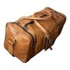 Men's Vintage Brown Large Leather Gym Weekend Luggage Travel Duffle Bag Handmade