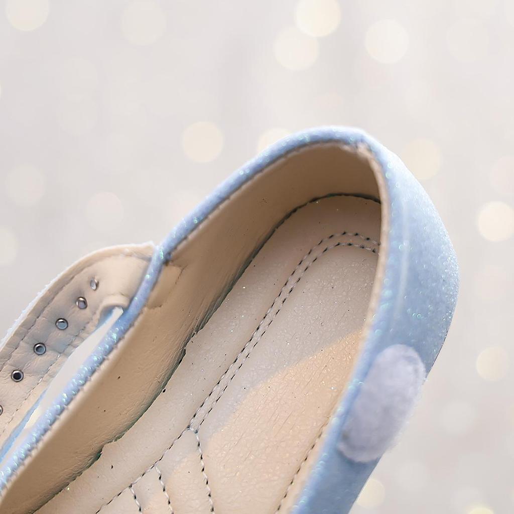 2025 Frühling & Herbst Kristall Mary Janes: Prinzessin Lederschuhe für Mädchen im Alter von 3-6 Jahren