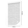Brick Wallpaper White Gray for Living Room and Bedroom 50x1000