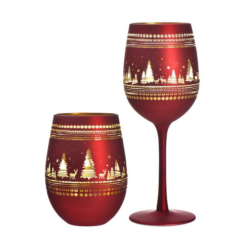 

Креативный Хэллоуин Рождество Стеклянный Бокал для Вина Домашний Цветной Бокал на Высокой Ножке Чашка для Яиц Бокалы для Вина Кофейные Кружки 401-500ml