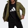 Adidas High Collar Cotton Jacket Men Outerwear Green GV5357
