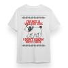 Women's Oversize T-shirt With Dog Behavior Graphic Unisex White 100% Cotton Tee