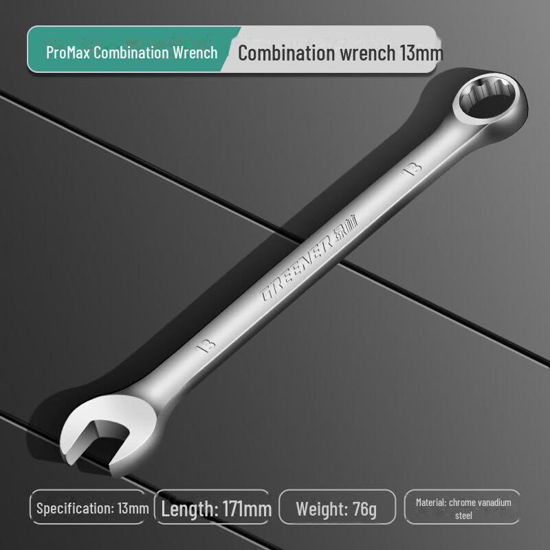 Green Forest Dual-Purpose Wrench Set: Double-Head, Open-End, 13-14mm