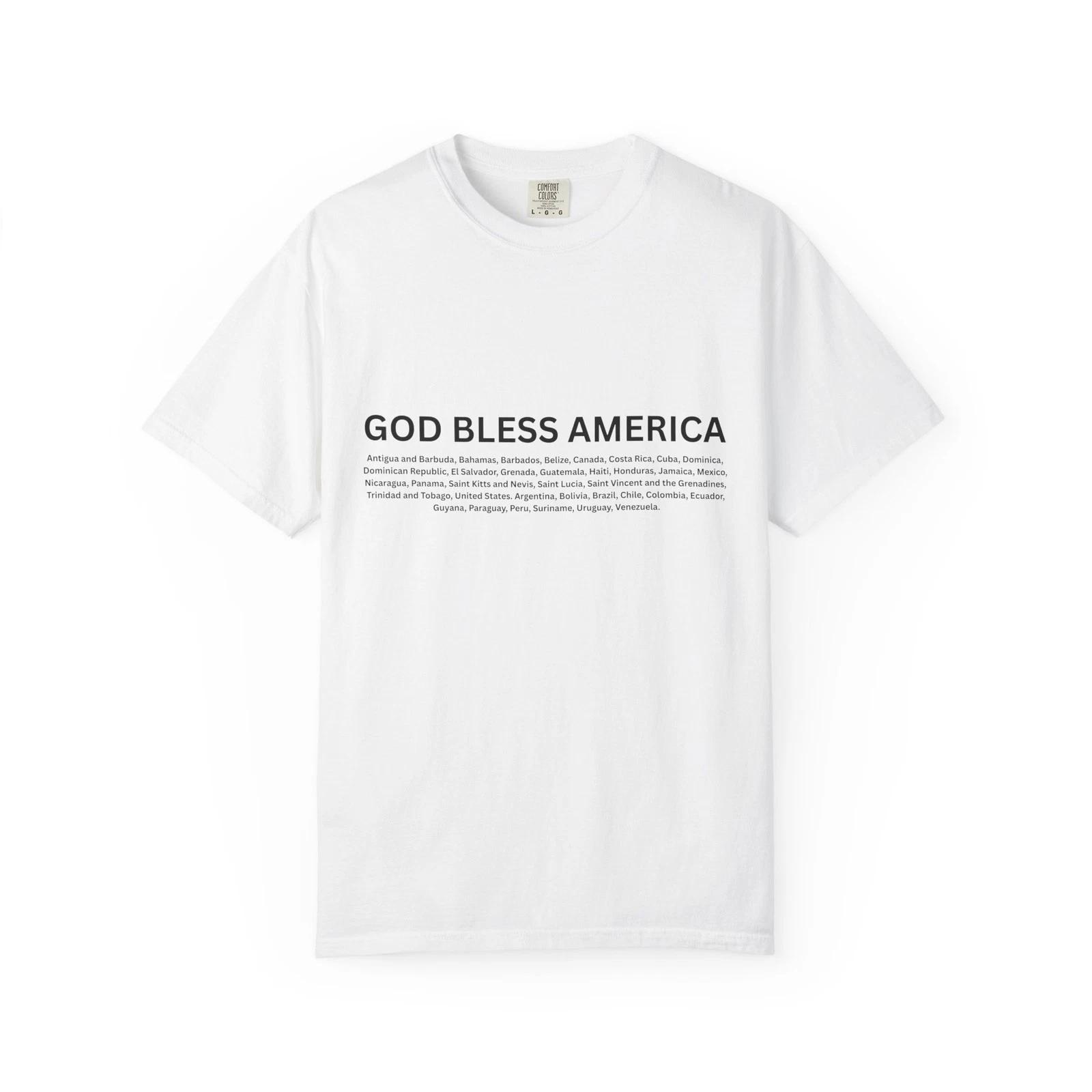 GOD BLESS AMERICA 2026 T shirt, America Anniversary, 4th of July 2026 Caribbean 2XL