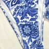 European And American Apron Three-Piece Bikini Retro Printed Lace-Up Swimsuit Women'S Swimsuit