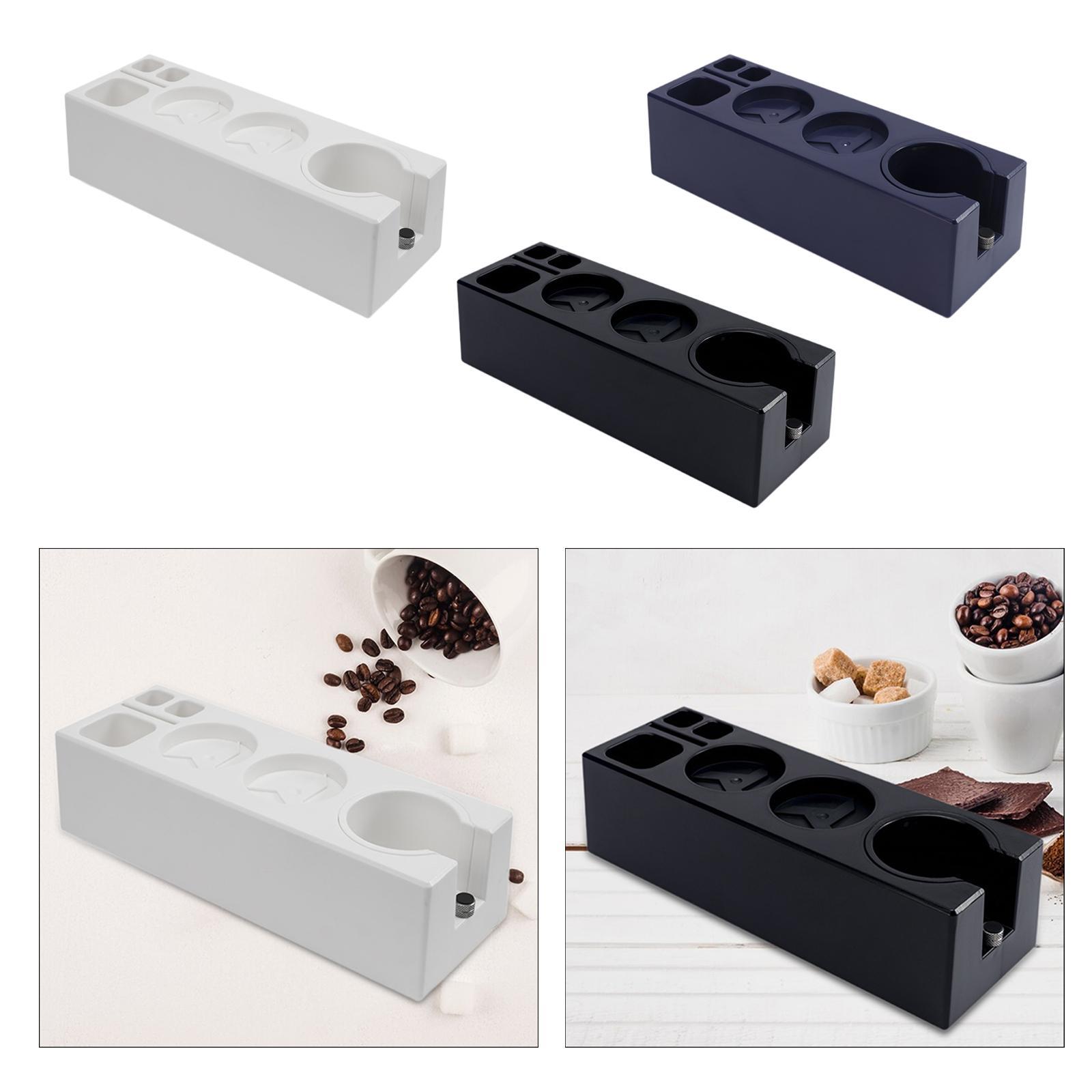 Coffee Tamping Station 51/54/58mm Organizer Adjustable Nonslip Multifunctional Easy Use Sturdy Coffee Tamper Holder Base bianco