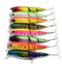 ASPALAND Jointed 8 Set of for Bass and Sea Bass 8 Lures, 3-Link, Colors, 8, S-Shaped, 14cm/14g, (3-Link, Colors)