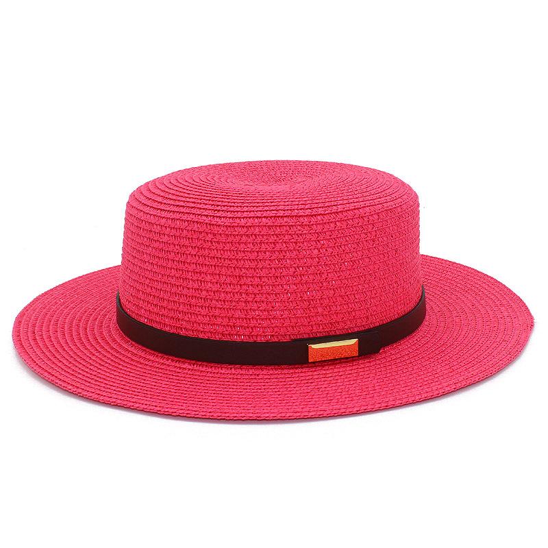 Hot-selling Women's Dome Fashion Top Hat Simple Vacation Beach Sun Protection Hat Versatile Sun Hat Straw Hat