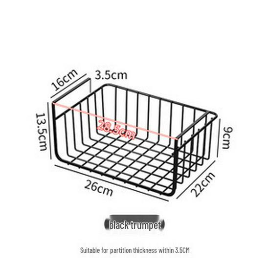 Under-table Hanging Storage Rack for Dorms and Desks