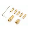 7 Pcs 0.5 3mm Electric Drill Bit Collet Micro Twist Drill Chuck Tool Adapter (3.17mm )