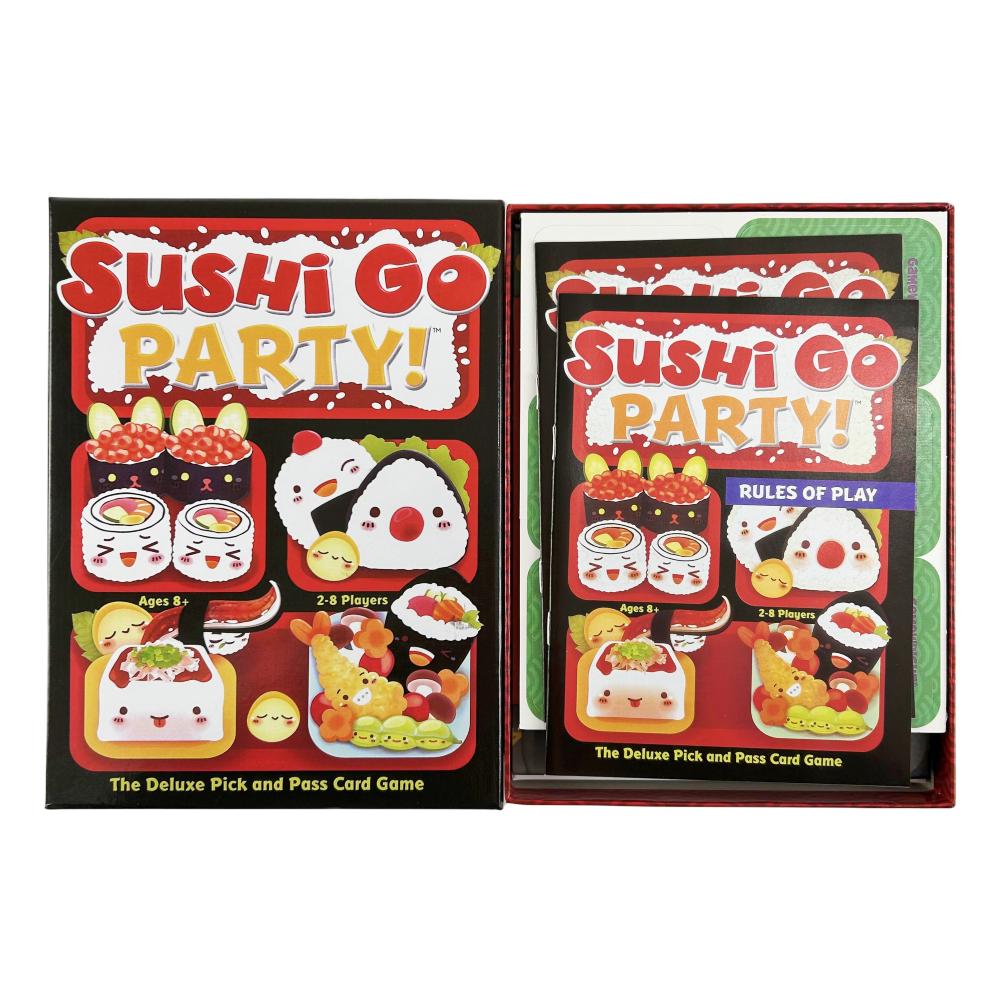 1 Box Sushi Go Family Gathering Board Game Card,Fun Card Game Sushi Go Party Card Games Deck Roll Creative Holiday Gift