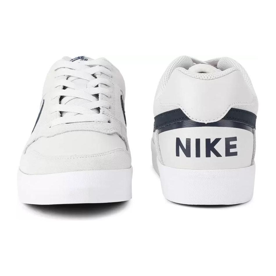 Nike SB Delta Force Vulc Comfortable Wraparound Non-Slip Low-Top Skate Shoes Men sneaker White Black 942237-012