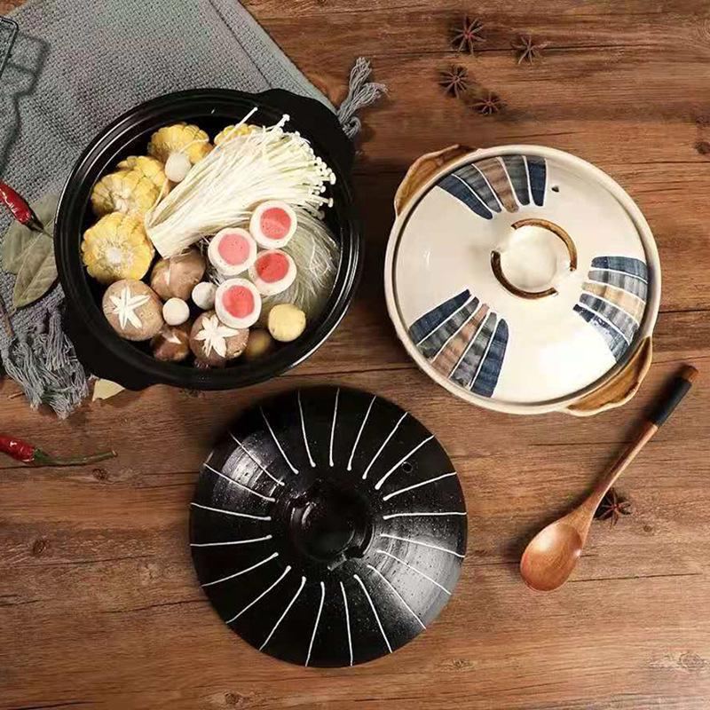 Bao Yi High-Temperature Japanese Ceramic Clay Soup Pot for Gas Stove