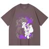 230 g/m² 100% Baumwolle Gachiakuta V4 Jabber Print Unisex Schweres Baumwoll-T-Shirt