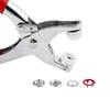 200 Sets / 800 PCS 9.5mm Metal Snap Button Set Multi-Color Mix Hollow Snap Buttons Prong Snap Button Set With Storage Case