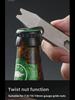 Titanium Alloy Multifunctional Outdoor Crowbar and Bottle Opener with Wrench for Self-Defense and EDC.