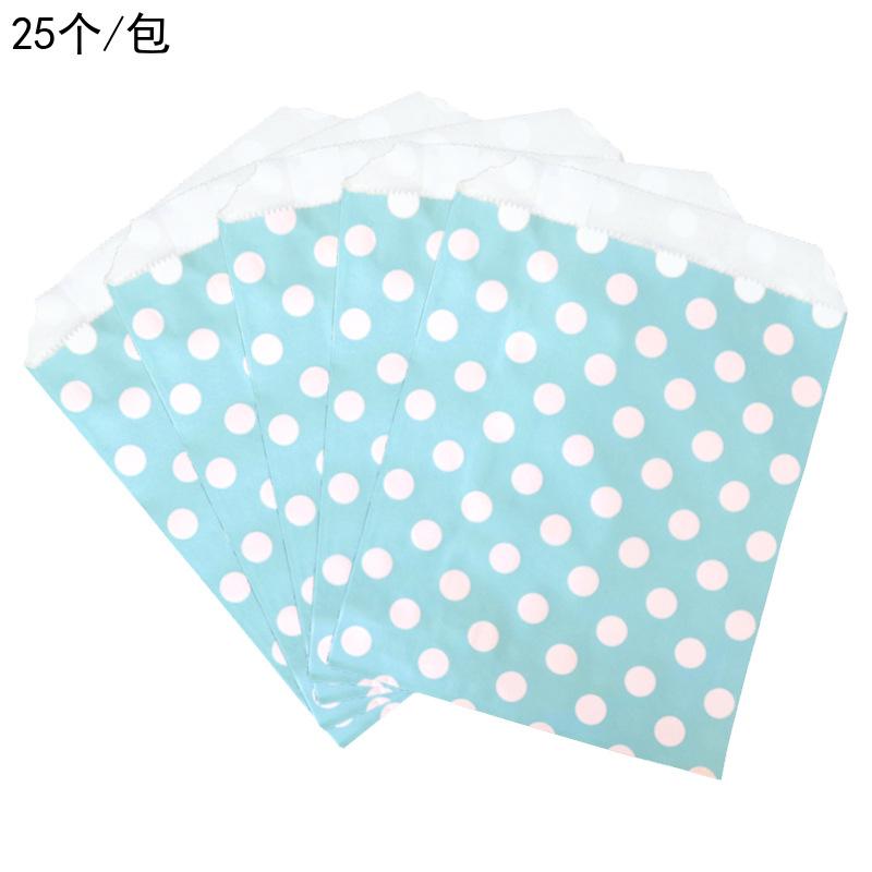 

25Pcs Polka Dot Striped Paper Bags, Colorful Party Favor Bags, Wedding Birthday Dessert Cookie Gift Packaging Bags