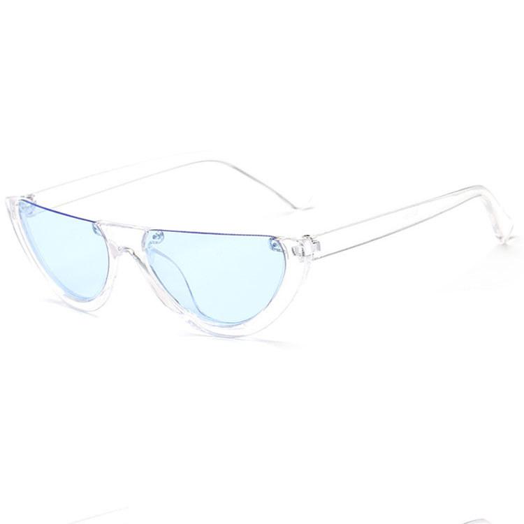 Fashion Semiframe Sunglasses With Uv Protection For Outdoor Activities And Stylish Wear