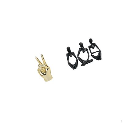 Creative Hand Gesture People Sculpture Set for Home Living Room Desk Bookshelf Decoration Unique