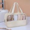 Portable Travel Cosmetic Bag Women Transparent Makeup Bag Large-Capacity Bath Wash Bags Multifunctional Waterproof Storage Pouch
