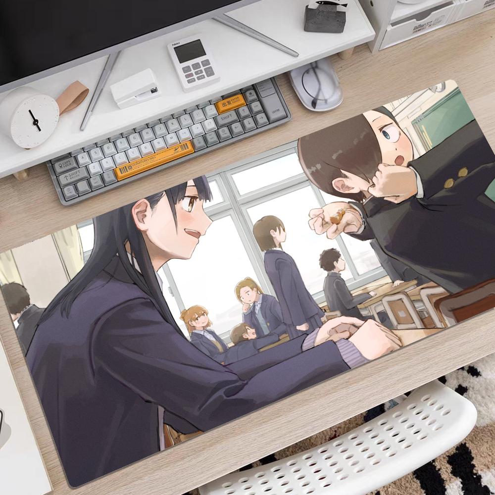 

The Dangers In My Heart Mousepad Rubber XXL Cartoon Anime Gaming Mouse Pad Keyboard Mouse Mats Desk Mat Accessories for PC LockEdge 300x700x2mm
