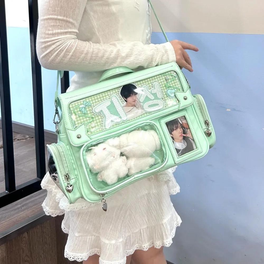 High Capacity Transparent Ita Bag Cute Girl Star Sac Femme Japan Original Bolsos De Mujer Crossbady Bags for Woman Bolso