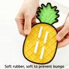 Ananas Silikon Topfdeckelhalter Rutschfest Hitzebeständig Spülmaschinenfest Küchenarbeitsplatte Obstform Topfdeckelaufbewahrung Trocknungsmatte