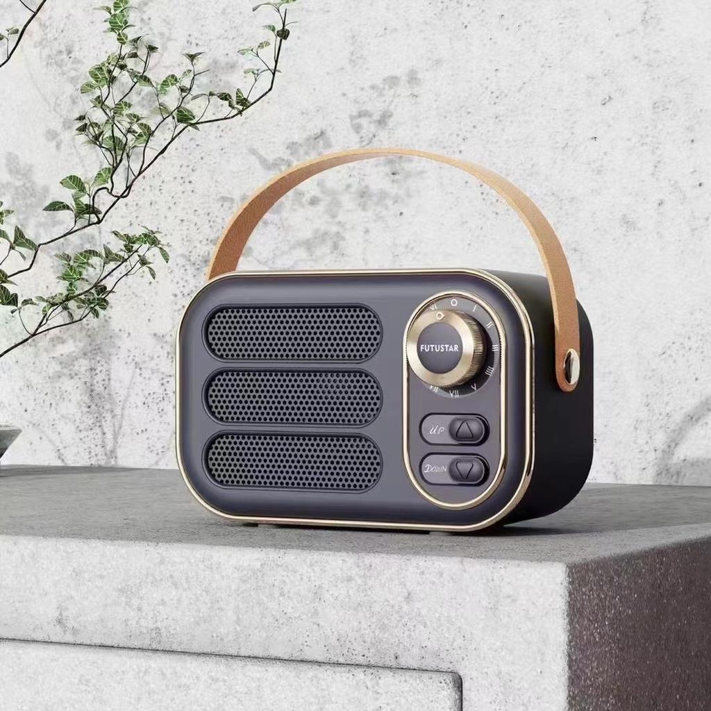 Retro Bluetooth Speaker Creative USB Mini Outdoor U Disk TF Card with FM Gift Portable Small Speaker