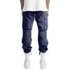 Men's Casual Cargo Pants Loose Fit Straight Leg Multi-Pocket