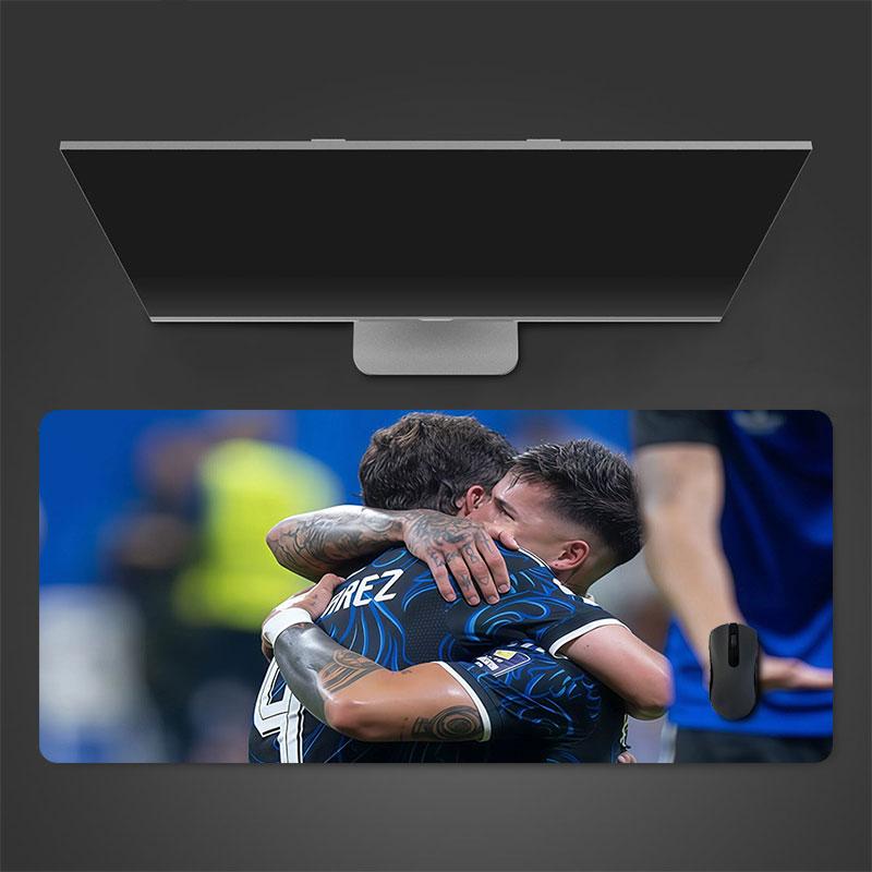 Julian & Enzo Mouse Pad, Large Gaming Desk Mat, Non-slip XXL Mousepad for Laptop & Tablet, Mini PC Playmat with Stitched Edges