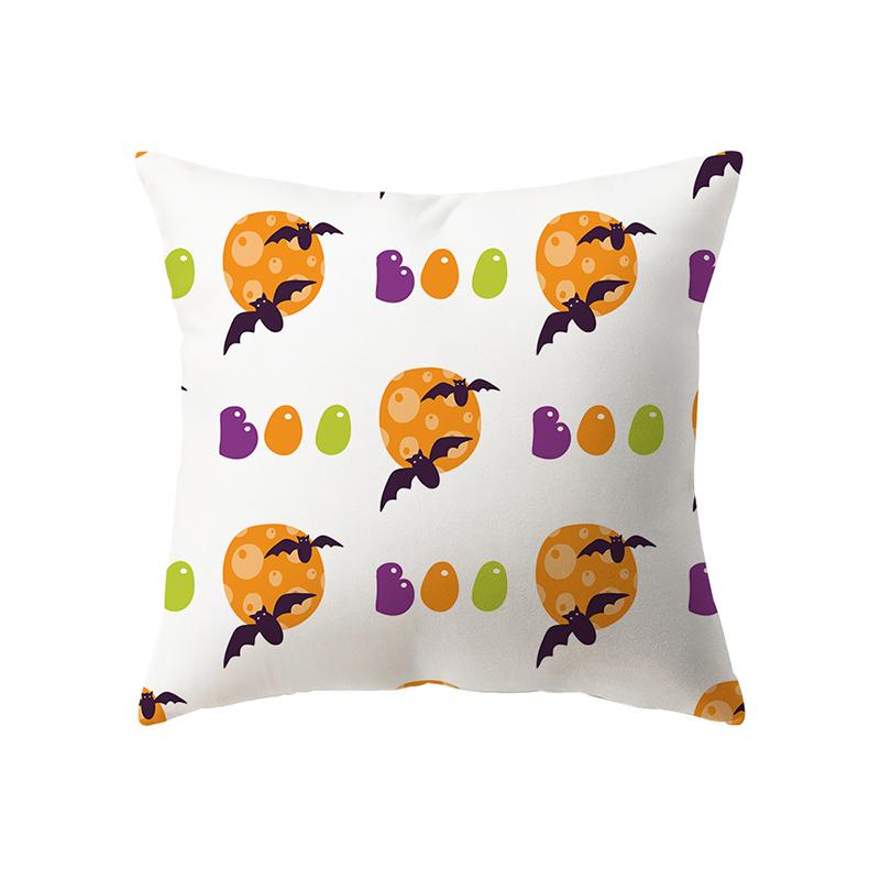 Devil Pumpkin Throw Pillow Cover Halloween Theme Throw Pillow Cover Sofa Chair Bed Cushion Cover Home Decor