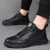 Leather Walking Shoes Men All-match Stylish Male Ankle Boots Mens Breathable Vintage Sneakers Male Hot Sale Basic Boots