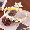 Boho Chic Daisy Girls Headbands Women Solid Embroidery Flower Hair Bands Kids Candy Chrysanthemum Headwear Hair Accessories