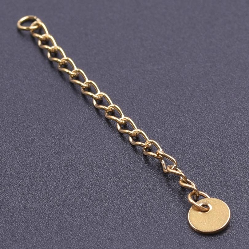 Silver/Gold Color Stainless Steel Extender/Extention/Tail Chains For Jewelry Making Bracelets Necklaces Anklets DIY Accessories