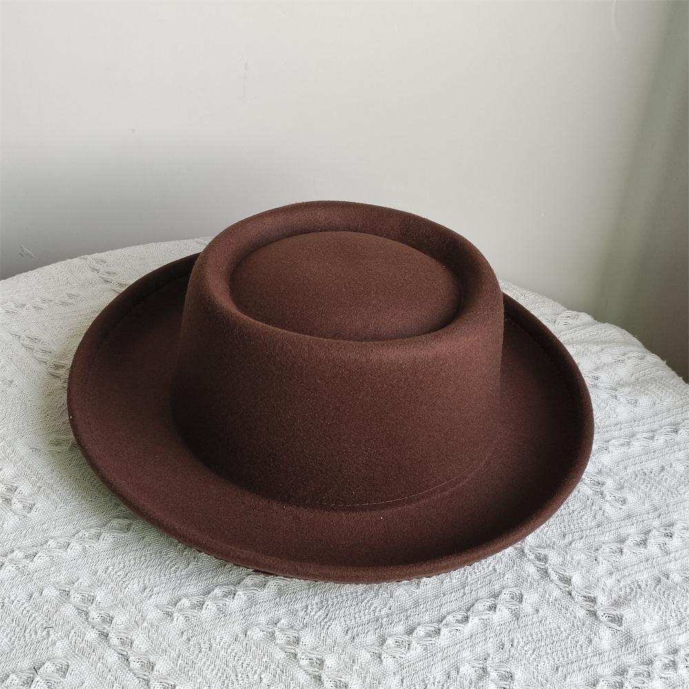 Fedora Hut Pork Pie Hut Papa Woll Flacher Hut Jazz Hut Für Damen Herren Spieler Boater Trilby Hut Hut Feder Zubehör