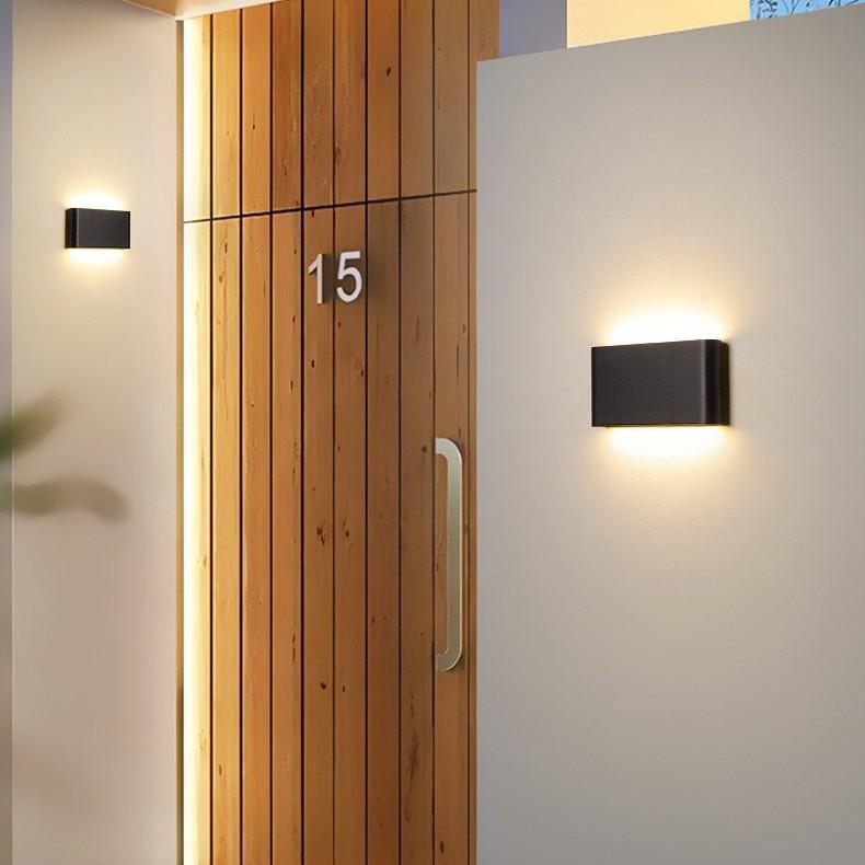 Ultra-Thin Waterproof Outdoor Wall Lamp - Long Strip Terrace & Courtyard Decorative Light