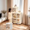 Large Capacity Floor-Standing Dustproof Gap Storage Cabinet for Bathroom