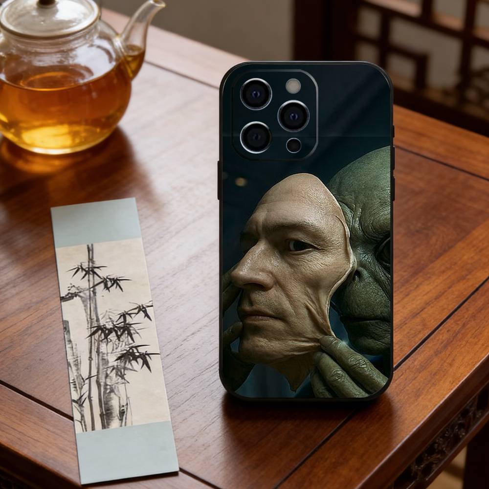 Funny alien images  Phone Case For iPhone 17, 16,15,14,13,12,11 Plus,Pro Max, Others Soft Black Cover