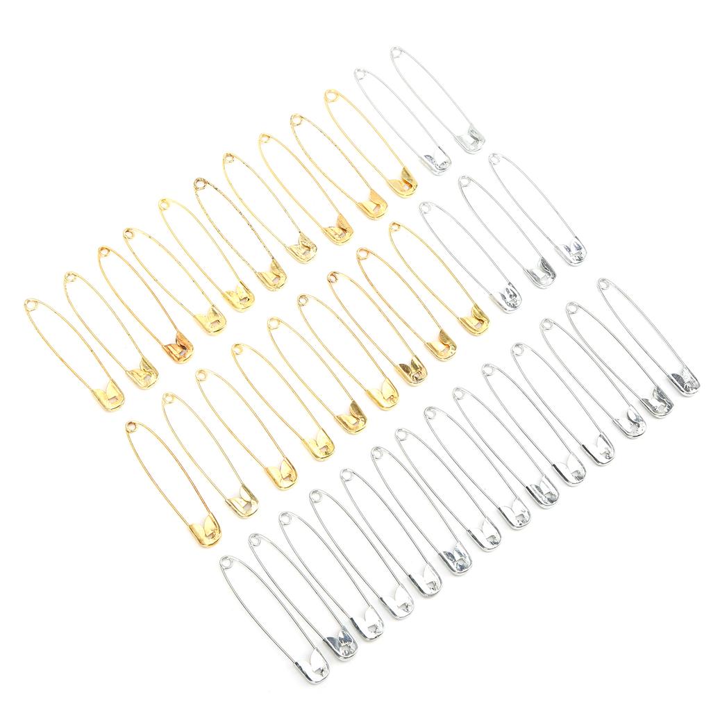 Sicherheitsnadeln 20 Stück Silber 20 Stück Golden Bunt Vereinfachtes Eisen für Schmuck Kleidung Herstellung