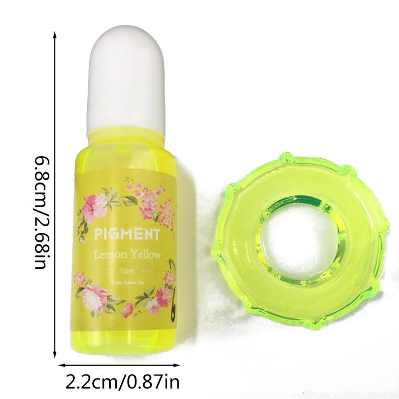 5ml Colorante Altamente Concentrado Pintura para Manualidades Artísticas Pigmento de Cristal Epoxy Tinte para Resina UV Tinta de Difusión Tinta de Alcohol Líquido