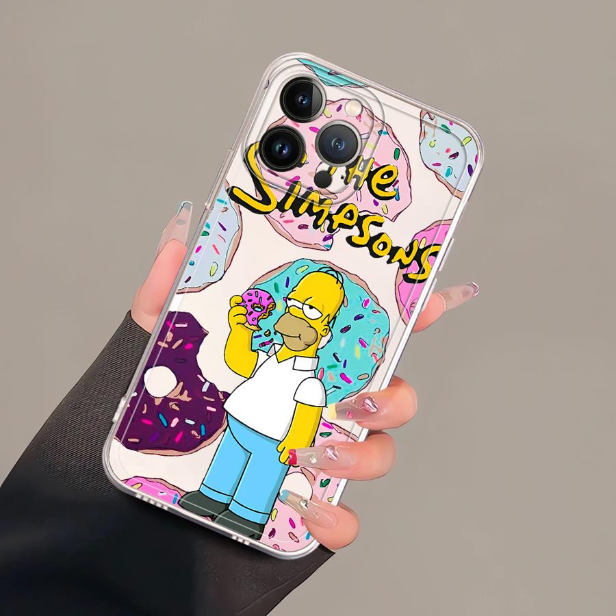 Funda Suave para Teléfono Cute The S-simpsons para iPhone 17 Pro Max Air XR 16 11 12 Mini 13 Pro XS Max 7 8 14 Plus 15